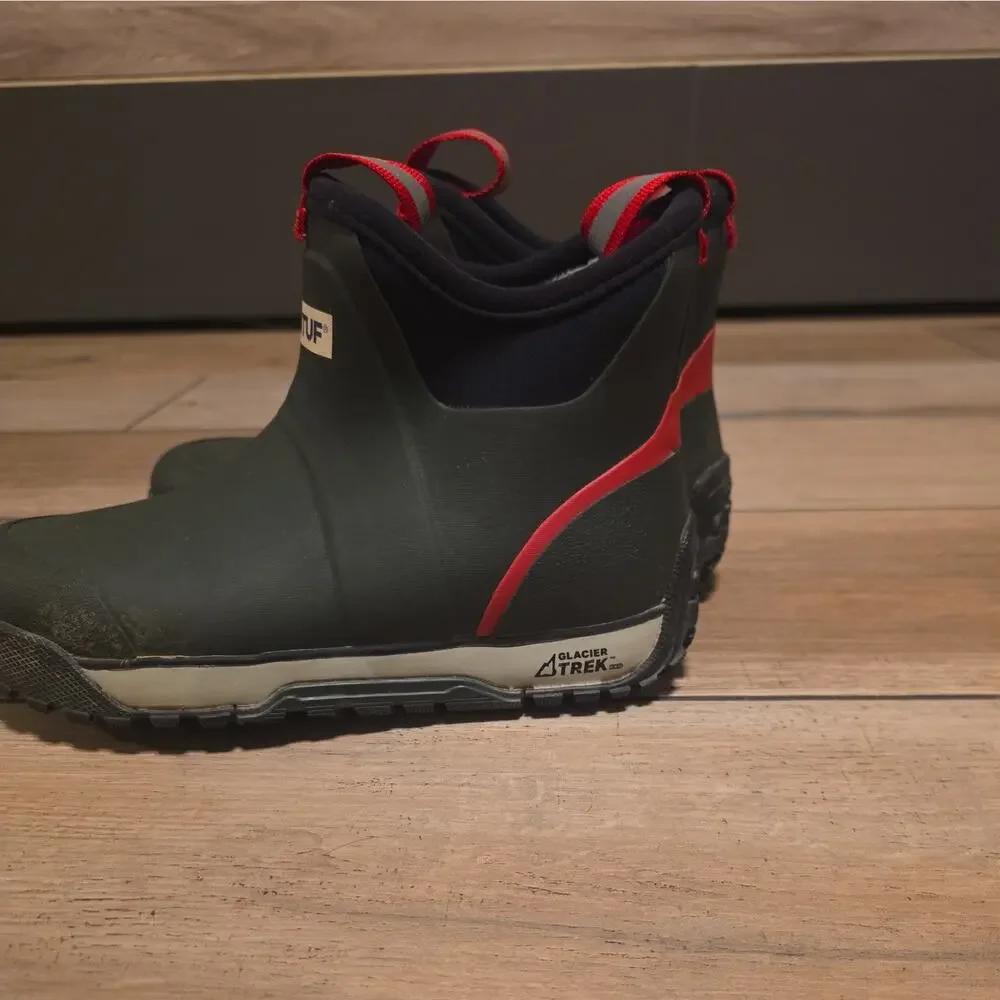 XTRATUF Navy Pull-On Rubber Ankle Deck Boots Slip-Resistant Mens Size 8 *NEW